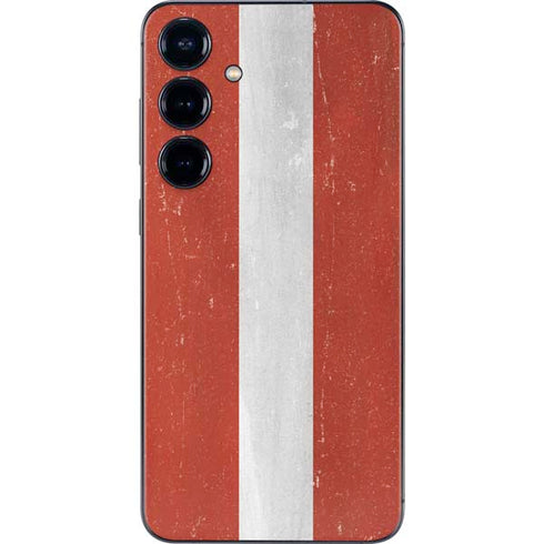 Latvia Flag Distressed Galaxy S25 Plus Skin
